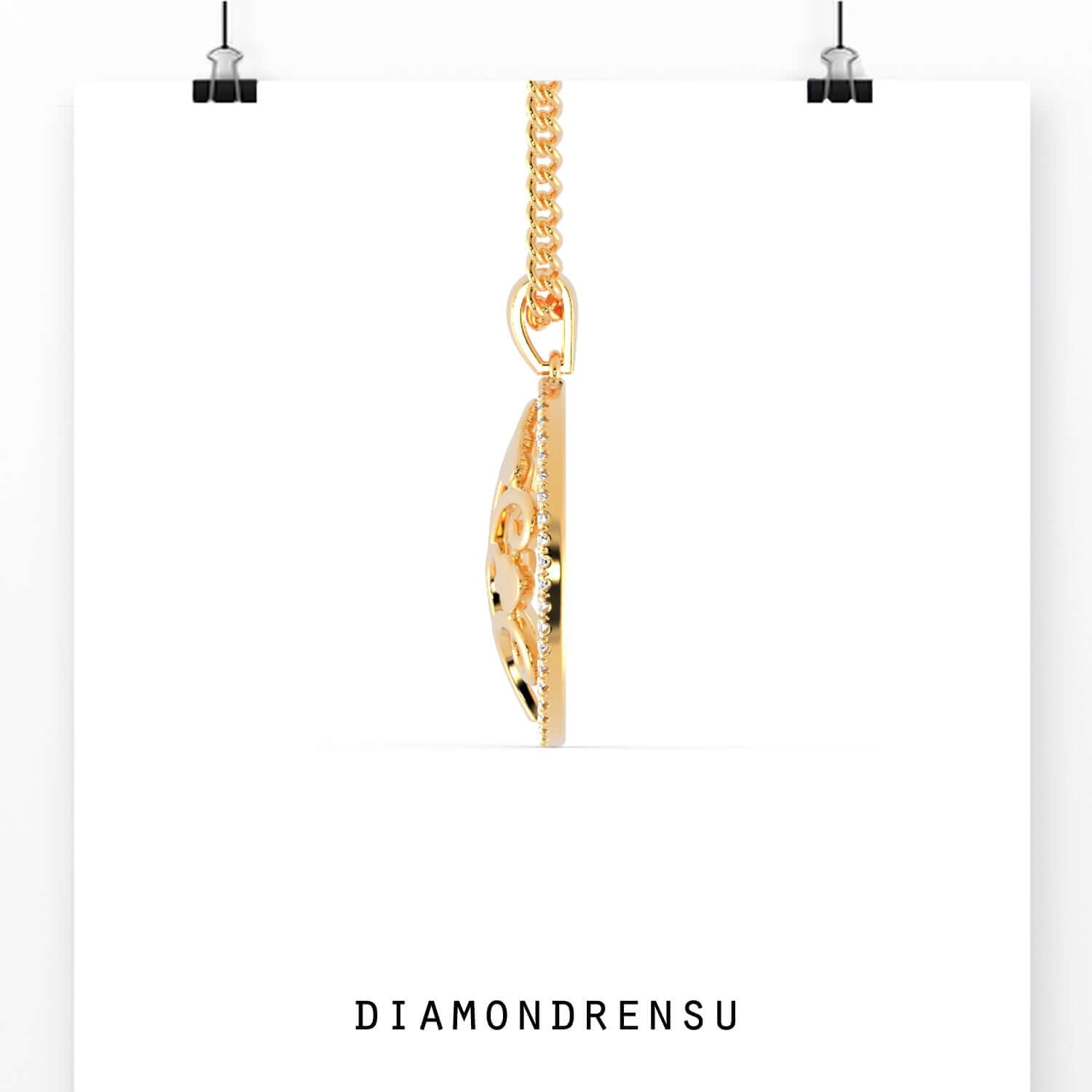 Tree life pendant with lab grown diamond from Diamondrensu UK.