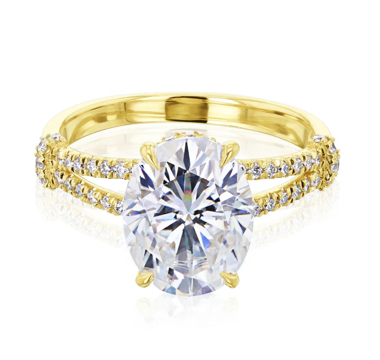 Oval Gold Ring Oval Gold Ring