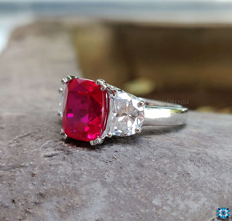 moissanite engagement ring