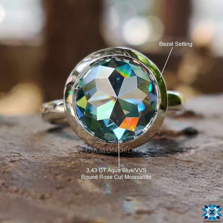 Bezel set engagement ring buy engagement ring