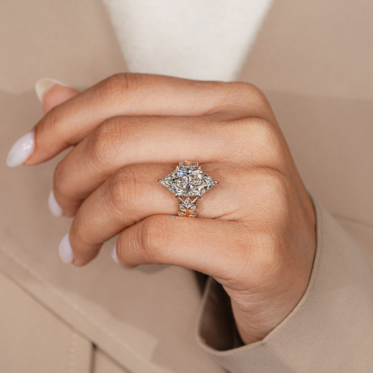 IGI certified Dutch marquise engagement ring handmade.