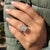 Round cut ring in pave setting ring style
 Round cut ring in pave setting ring style