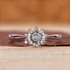 Tapered Shank Portuguese Engagement Ring