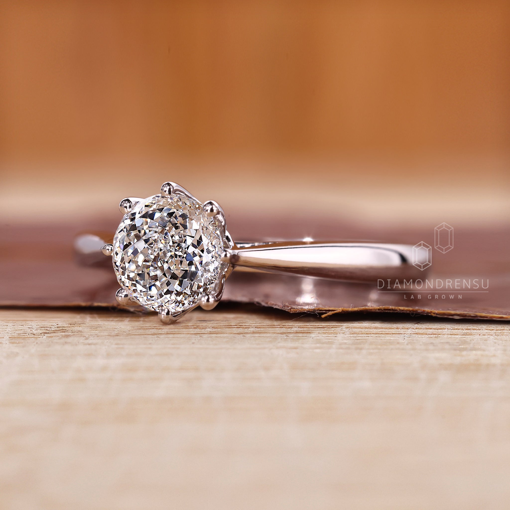 Tapered Shank Portuguese Engagement Ring