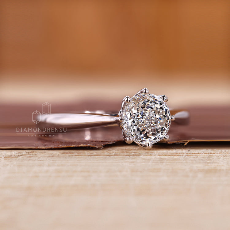 Tapered Shank Portuguese Engagement Ring