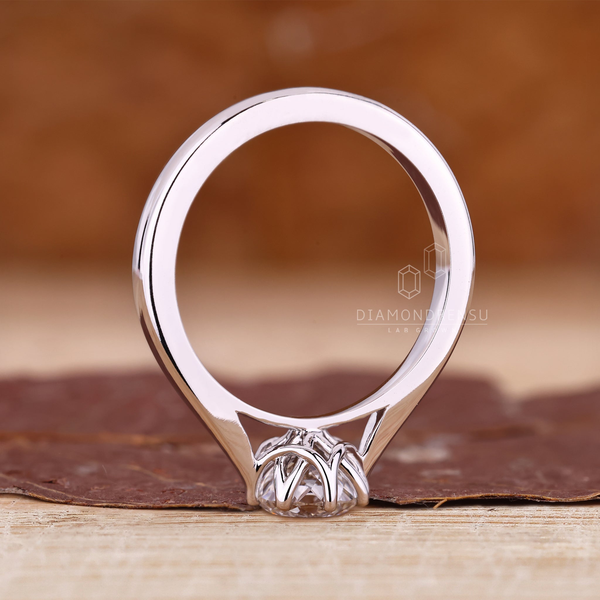 Tapered Shank Portuguese Engagement Ring