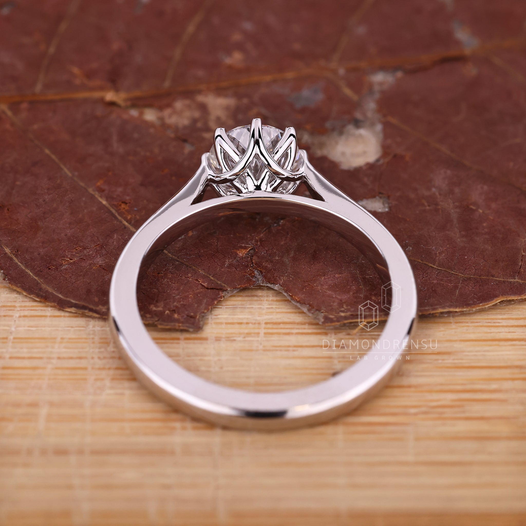 Tapered Shank Portuguese Engagement Ring