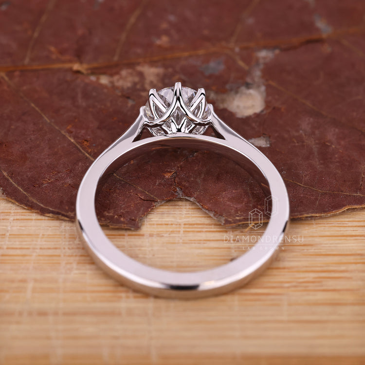 Tapered Shank Portuguese Engagement Ring