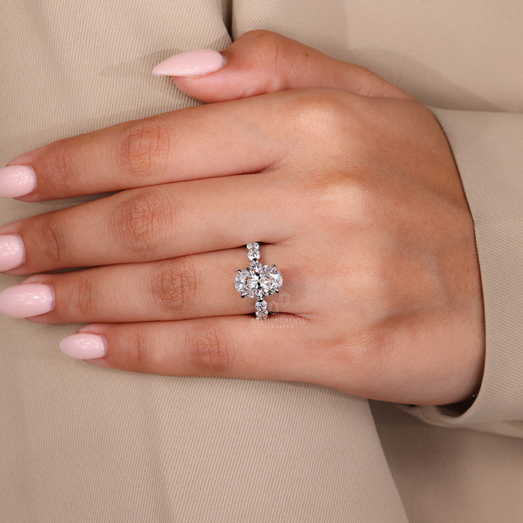 Engage Ring UK includes handmade white gold design.