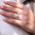 Marquise Rose Cut Side Diamond adds detail to the ring design. Marquise Rose Cut Side Diamond adds detail to the ring design.