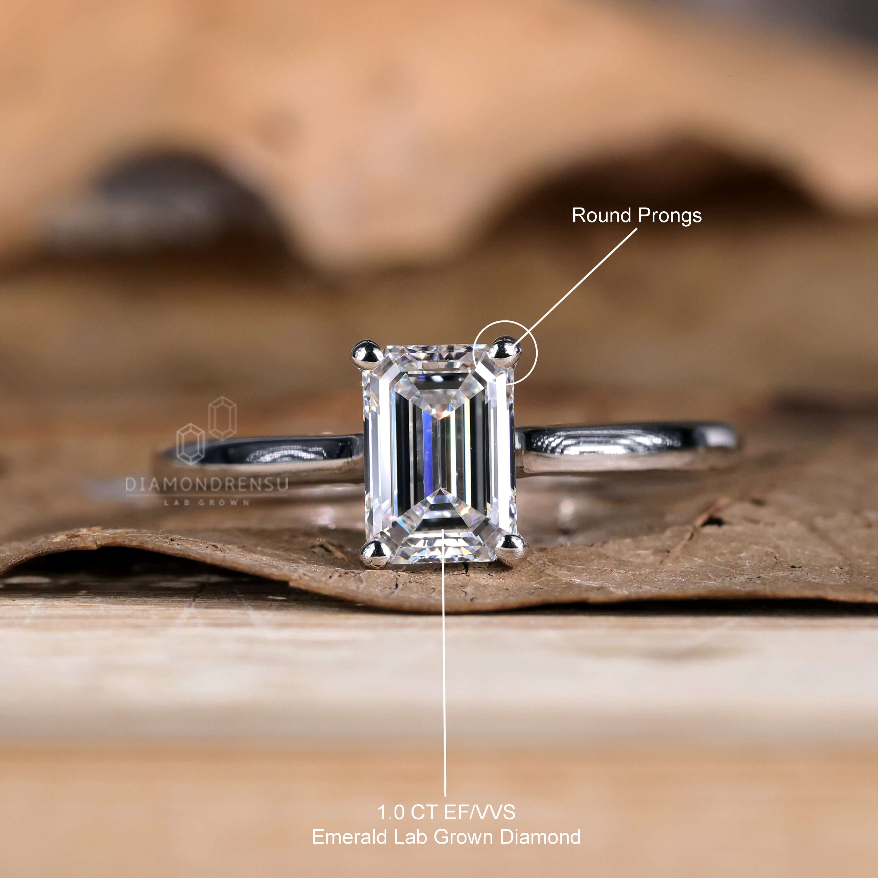 Handmade jewelry prong setting for a perfect engagement ring.