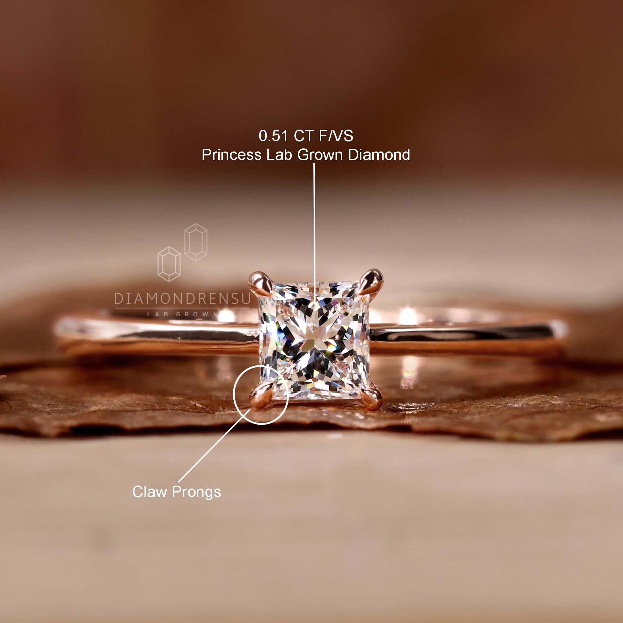 Engagement ring for women featuring a minimalist style and elegance.