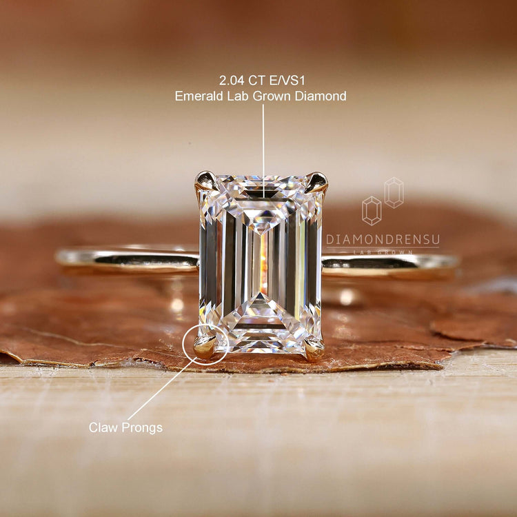 Durable claw prong setting that offers both security and an elegant look.