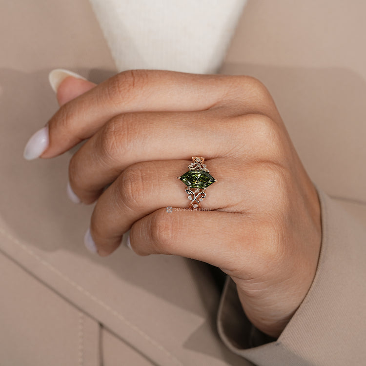 IGI certified Dutch marquise engagement ring handmade.