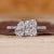 Toi Et Moi diamond ring with two distinct stones.
 Toi Et Moi diamond ring with two distinct stones.