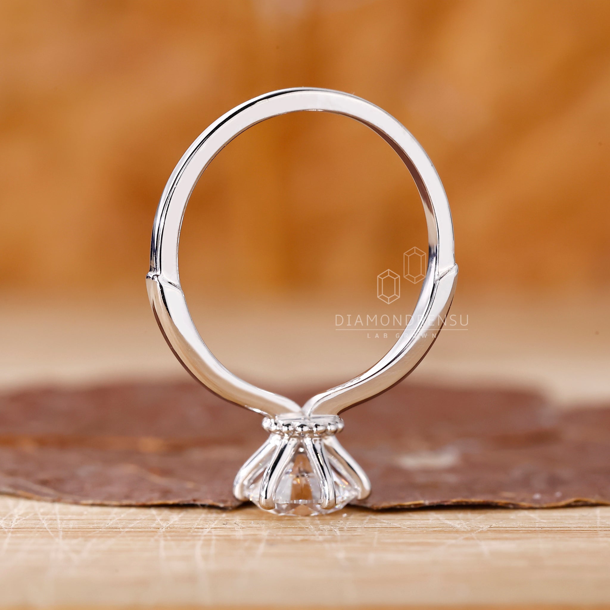 Diamondrensu UK lab grown solitaire engagement ring
