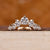 7 stone wedding band with round old European cuts.
 7 stone wedding band with round old European cuts.