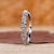 Teardrop wedding band with pear and round cut diamonds.
 Teardrop wedding band with pear and round cut diamonds.