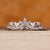 Round and marquise diamond wedding band in white gold.
 Round and marquise diamond wedding band in white gold.