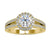 Diamond halo ring with lab grown round cut diamond.
 Diamond halo ring with lab grown round cut diamond.