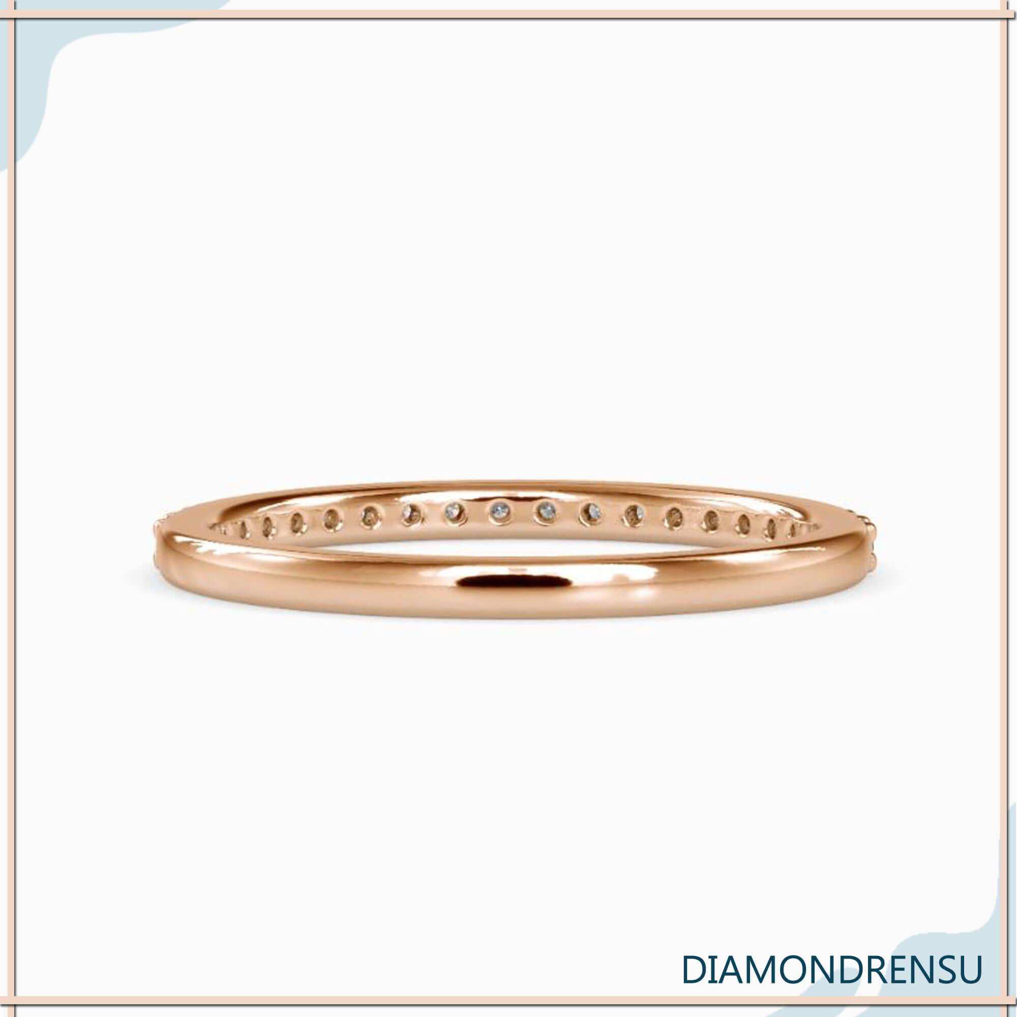 UK diamond wedding ring with lab grown round cut stones.