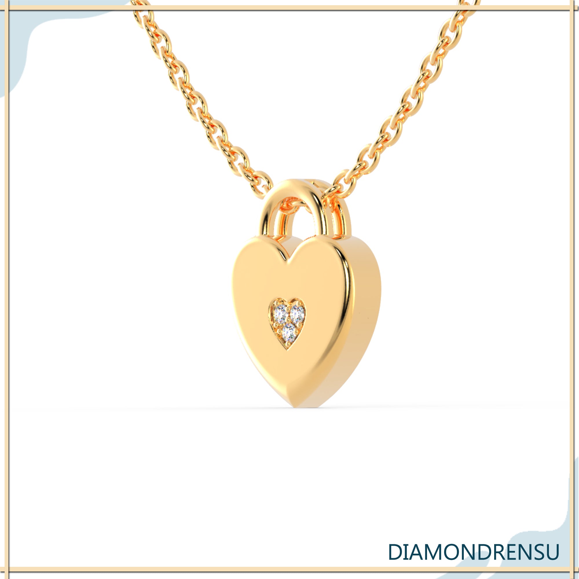 Lab grown diamond pendant featuring triple round stones.