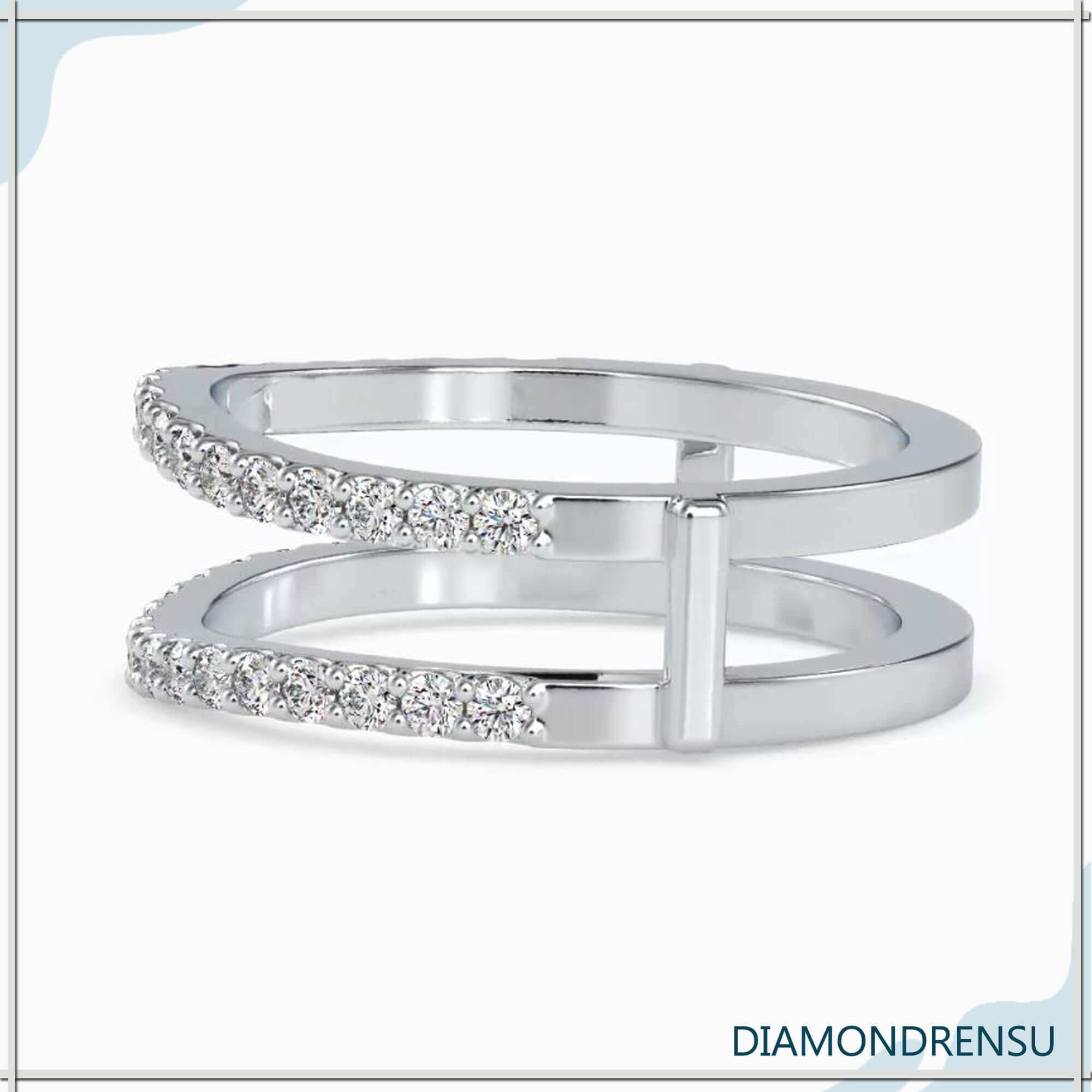 Curve wedding band to match round solitaire ring.