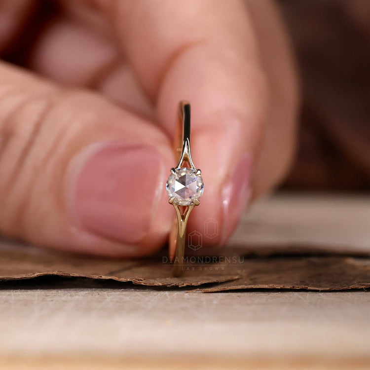 Lab grown diamond ring certified by IGI for ethical brilliance