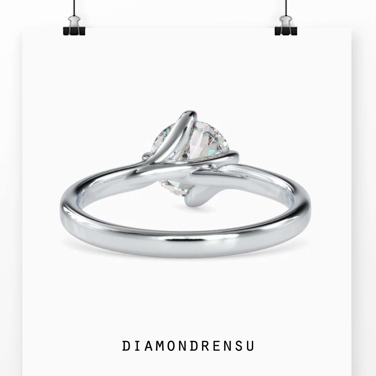 Simple proposal ring with classic four-prong mount.
