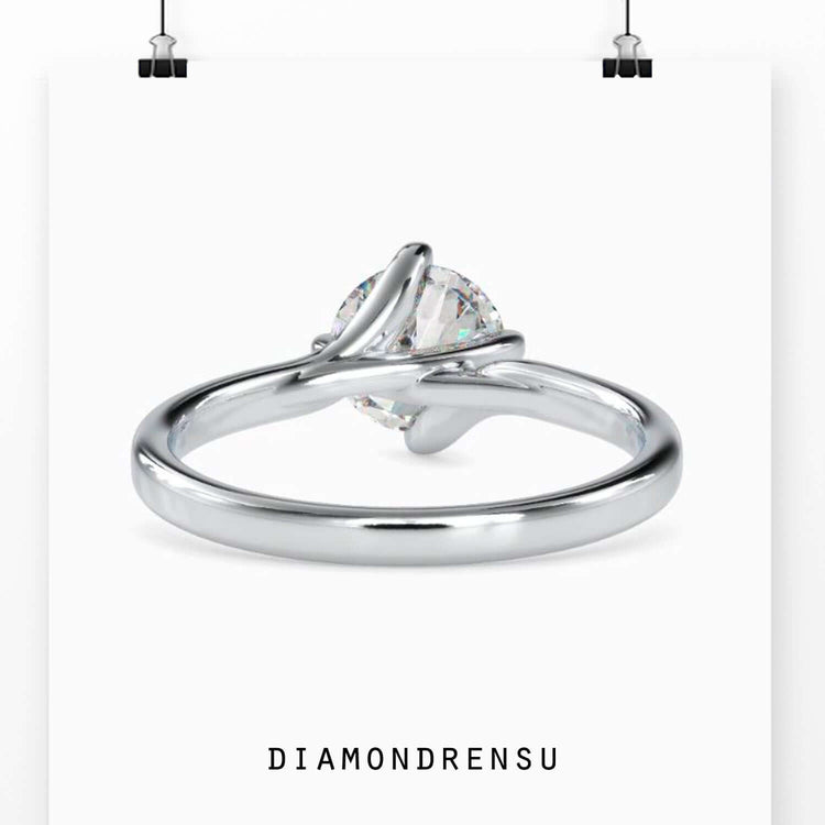 Simple proposal ring with classic four-prong mount.