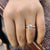 Gold Twist Ring with Hidden Halo Round Engagement Ring Style
 Gold Twist Ring with Hidden Halo Round Engagement Ring Style