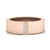 Brushed finish wedding band with three stone diamond wedding band design.
 Brushed finish wedding band with three stone diamond wedding band design.
