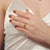 Bypass ring engagement ring with a classic pear diamond ring
 Bypass ring engagement ring with a classic pear diamond ring