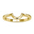C shaped wedding band crafted in yellow gold.
 C shaped wedding band crafted in yellow gold.