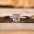 Cushion cut engagement ring in a 4 prong claw setting, ideal for proposals or as a UK engagement ring.