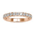 Diamond half eternity band set in white gold.
 Diamond half eternity band set in white gold.