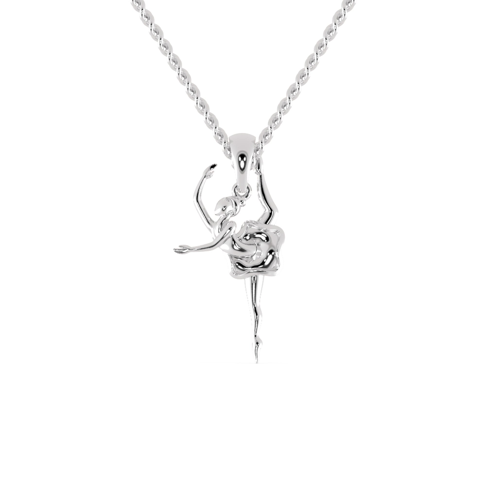 Handmade gold pendant with unique angel figure.