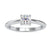 Gold solitaire diamond ring with round cut lab grown stone.
 Gold solitaire diamond ring with round cut lab grown stone.