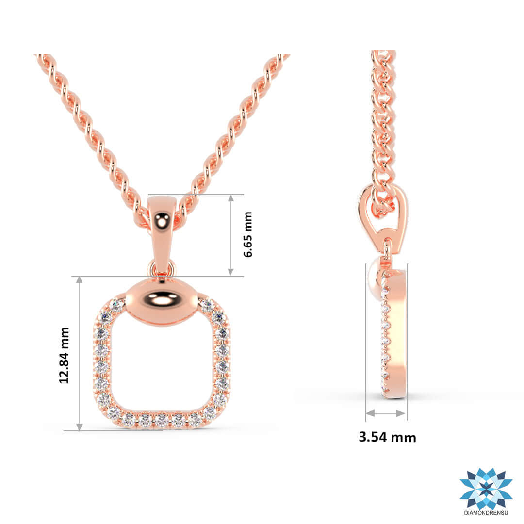 Handmade round diamond gold pendant from Diamondrensu UK.