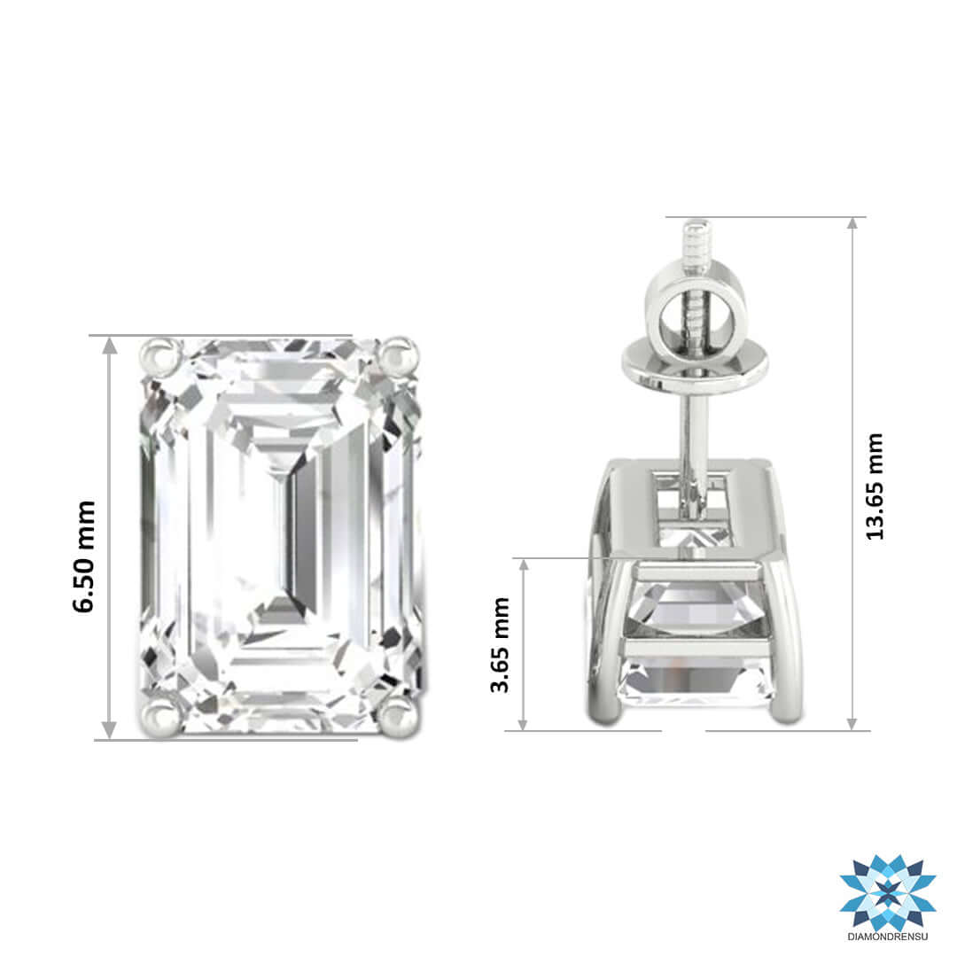 Screw back earrings designed for secure daily wear.