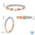 Diamondrensu UK wedding band crafted in rose gold.