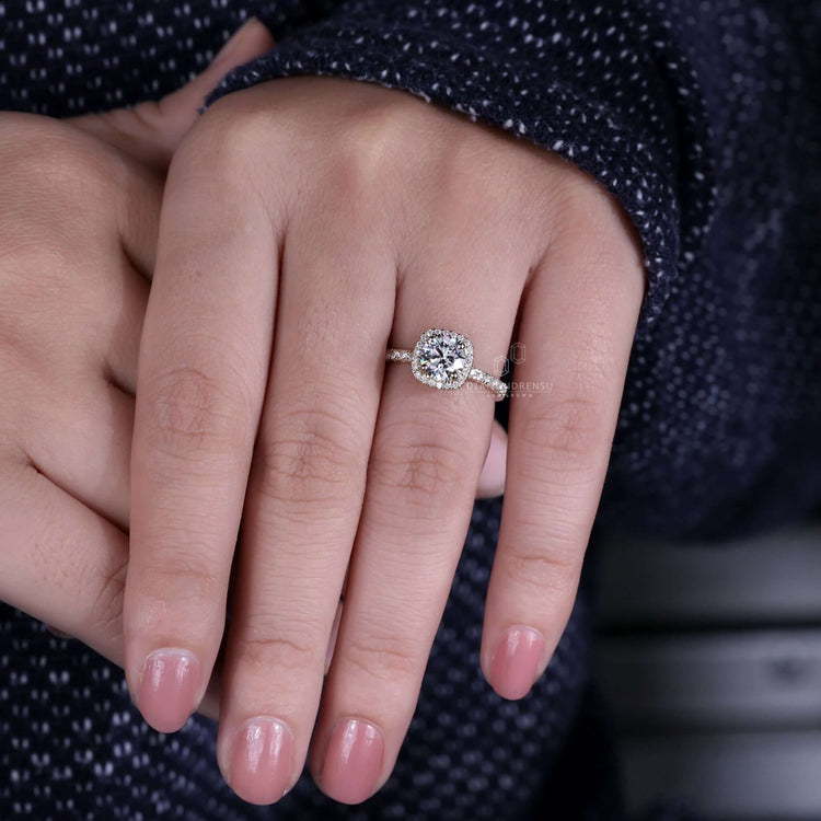 Pave Diamond Ring featuring a delicate and detailed design.