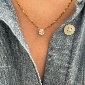 Round Cut Solitaire Pendants