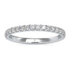 Half eternity wedding band with round cut lab grown diamonds.