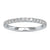 Half eternity wedding band with round cut lab grown diamonds.
 Half eternity wedding band with round cut lab grown diamonds.
