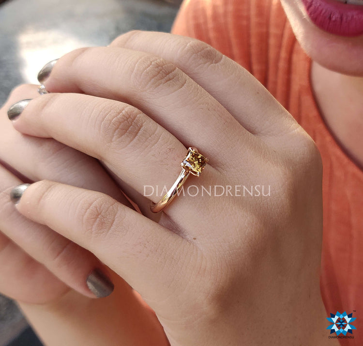 Handmade jewelry radiant ring