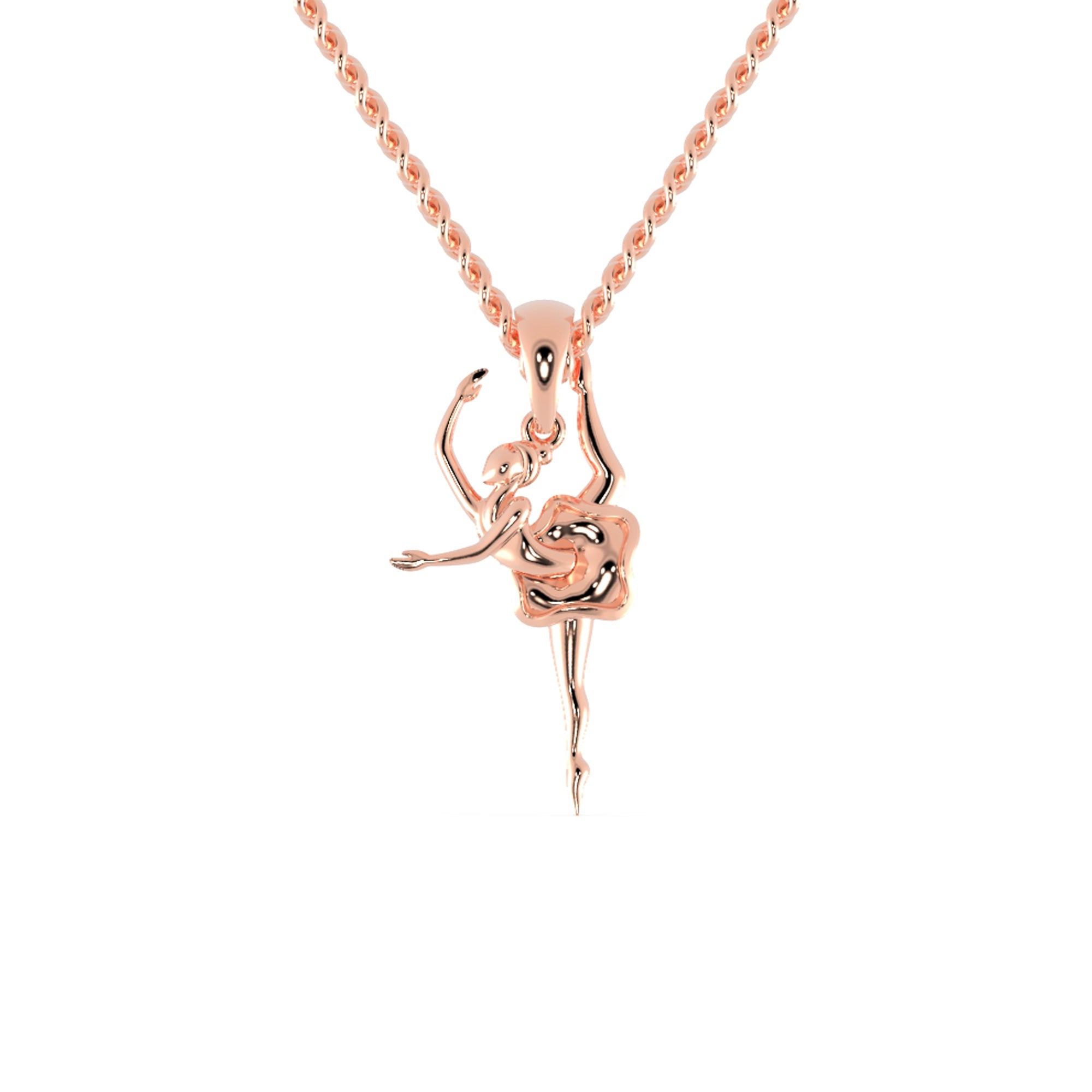 White gold angel pendant with delicate handmade features.