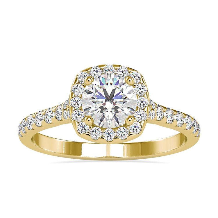 Handmade round pave band ring from UK.