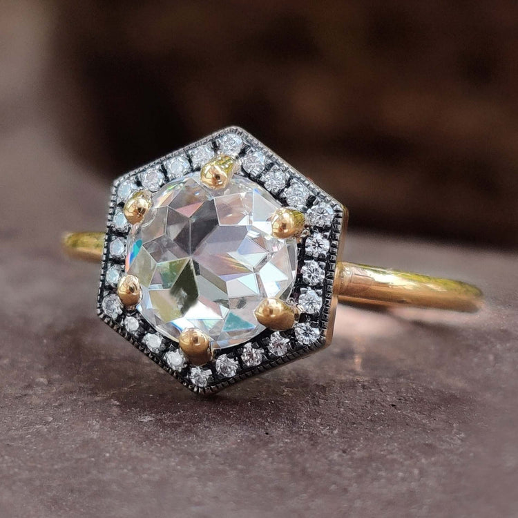 Vintage Engagement Ring with timeless charm.