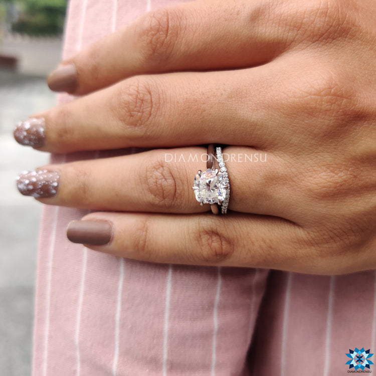 moissanite engagement ring - diamodnrensu